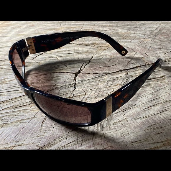 COACH Sunglasses Abigale Tortoise VINTAGE!Original hard case included! - Picture 10 of 14